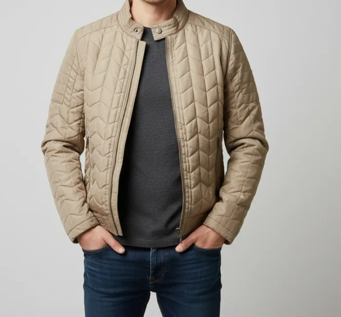 Veste Homme Beige Taille S très bon état - photo numéro 4