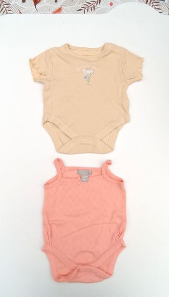 Lot de 2 bodies débardeur, Primark, 3/6 mois