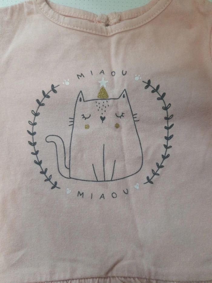 🌸 tee-shirt manches longues fille en 3 mois Kiabi 🌸 - photo numéro 2