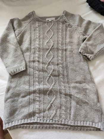 Robe en laine grise