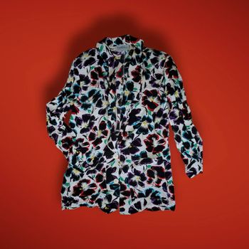 veste / blaser floral vintage 1980 femme taille 40 Forenza