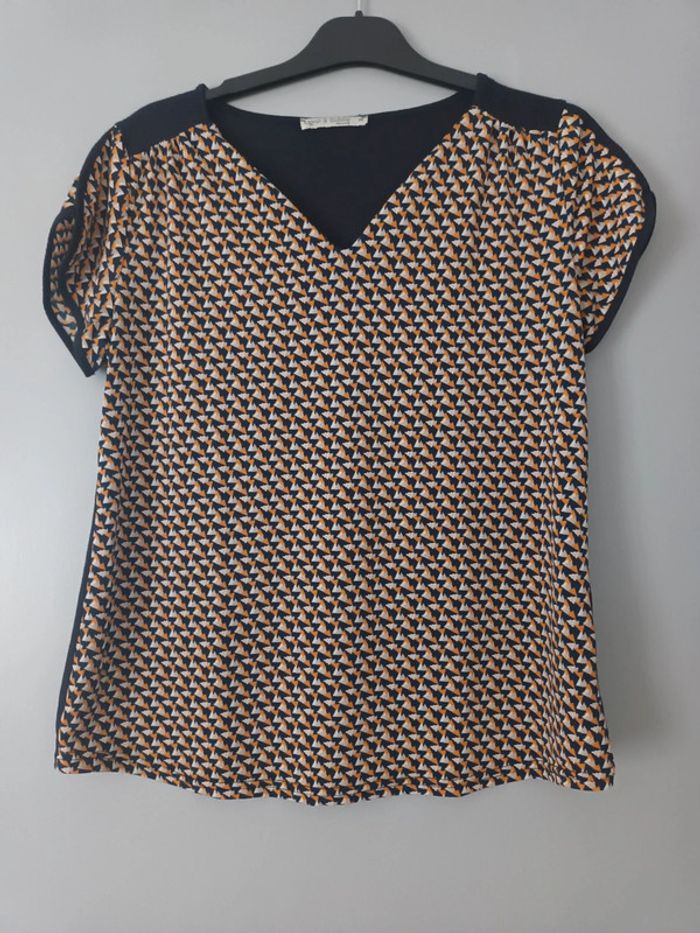 T shirt manche courte ligne à suivre - photo numéro 2