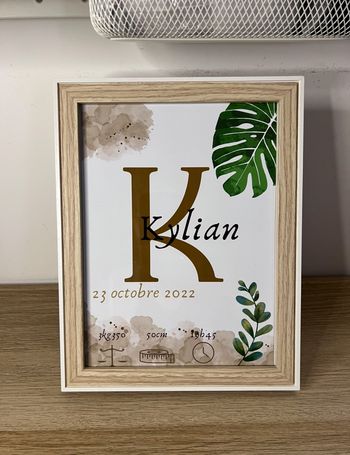 Cadre + création affiche personnalisée