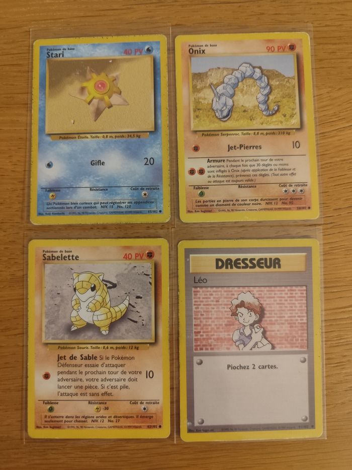 Lot 8 cartes Pokémon set de base wizards vintage - photo numéro 4
