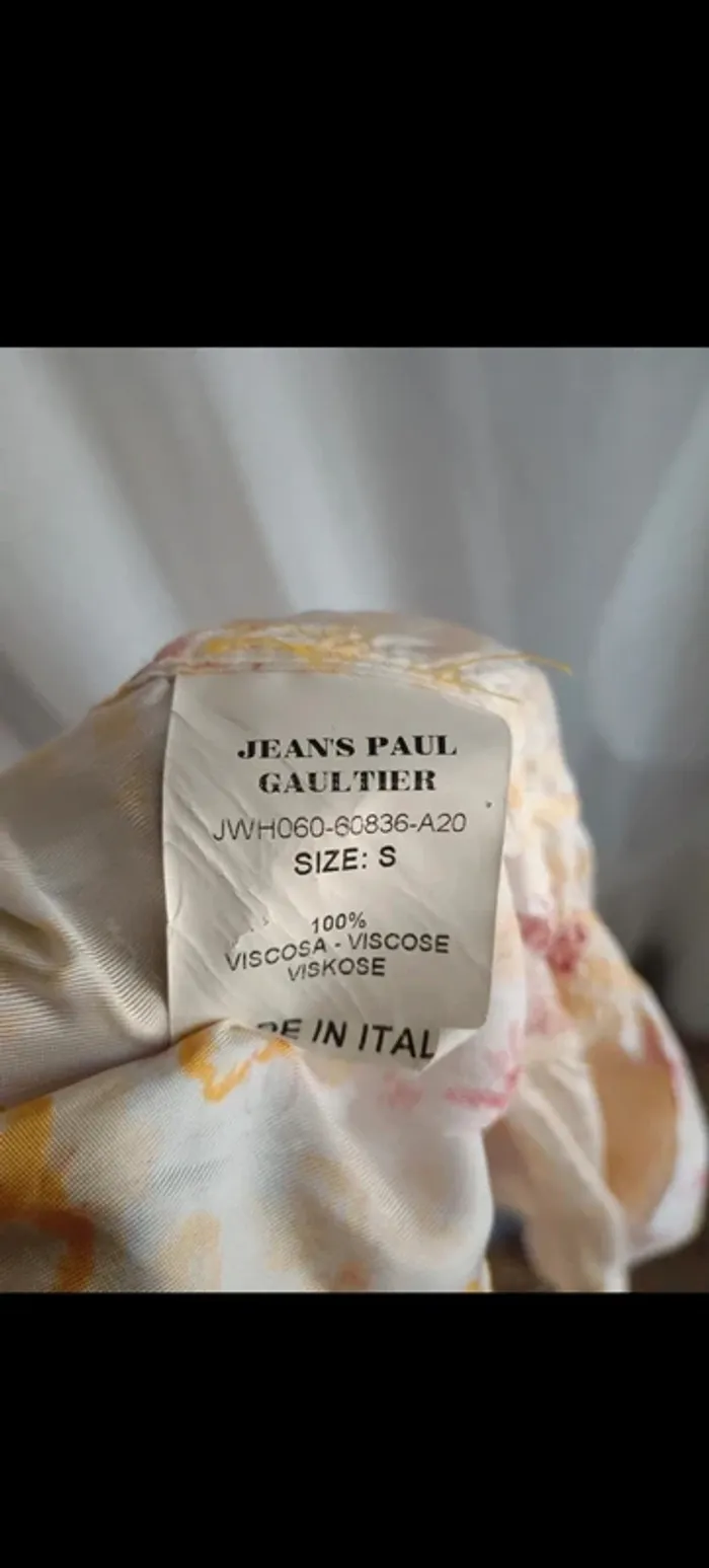 Jean Paul Gaultier | chemisier fleuri | t. S - photo numéro 9