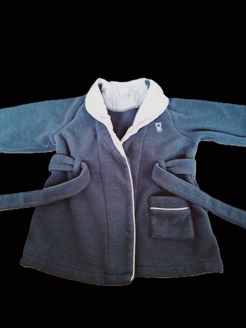 Peignoir velours Okaidi/Obaibi 12 mois