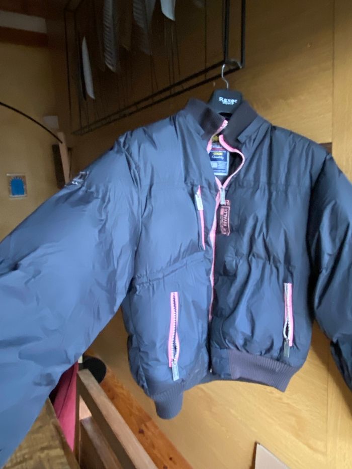 Doudoune courte Rivaldi noire/rose taille XL - photo numéro 3