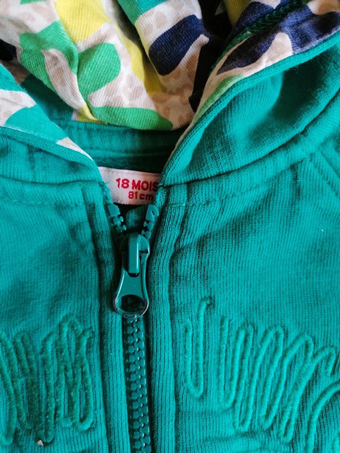 Veste zippée DPAM 18 mois - photo numéro 2