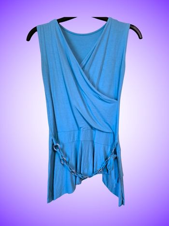 Top – Débardeur – Bohème – Bleu clair/Turquoise – Taille 40 L – Femmes – Très bon état