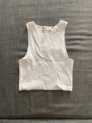 Crop top blanc