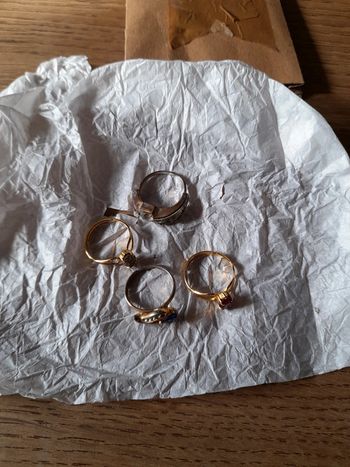 🟩Lot 4 bagues fantaisie