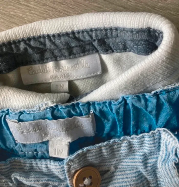 Ensemble polo et short 1 mois Cadet Rousselle - photo numéro 3