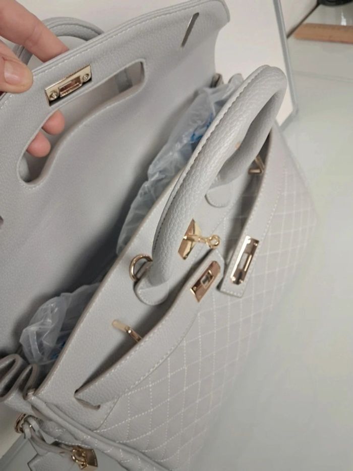 Mac Douglas sac à main cabas bandoulière été gris neuf - photo numéro 9