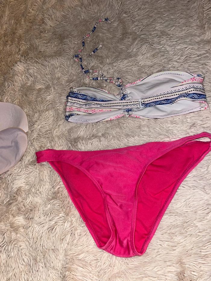 Maillot de bain bandeau taille 38 Kiabi femme bikini - photo numéro 2