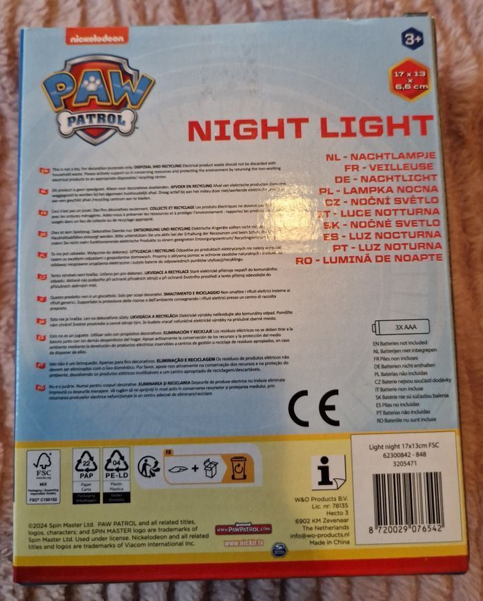 Veilleuse Paw patrol garçon - photo numéro 2