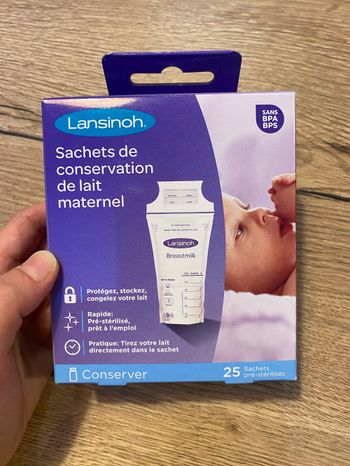 sachets de conservation lait maternel