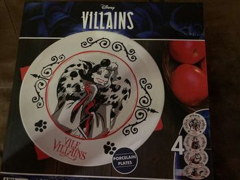 Coffret assiettes les vilains de Disney