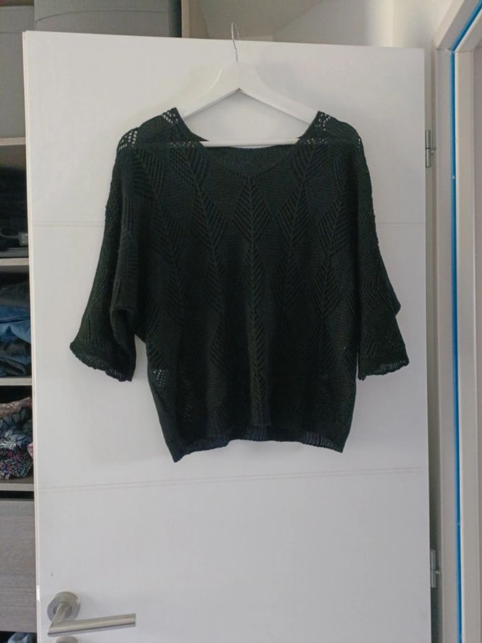 Pull noir transparent M