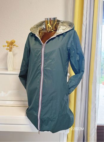 Veste longue mi saison verte forêt 🌳 taille M 🌸