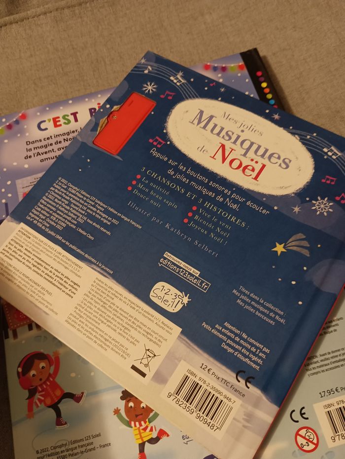 Livre sonore les jolies musiques de Noël neuf - photo numéro 3
