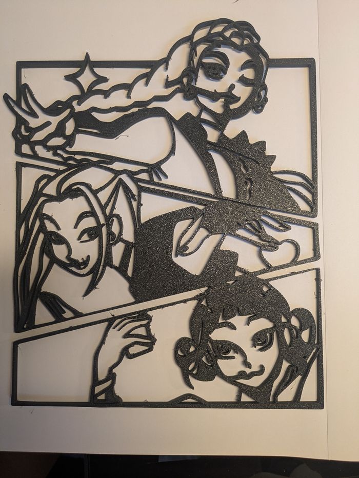 Décoration murale K-Pop – Création artisanale inspirée de la série Netflix - photo numéro 2