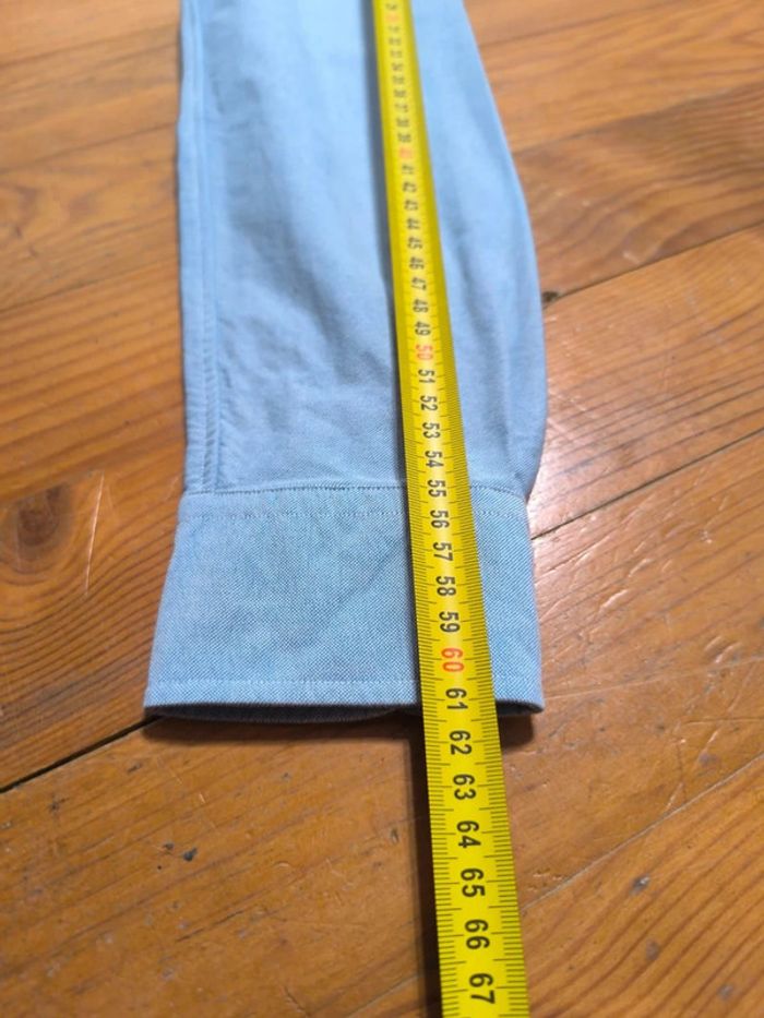 Chemise Manches longues - Custom Fit - Ralph Lauren - Logo brodé premium - Bleu clair - Taille M - photo numéro 15