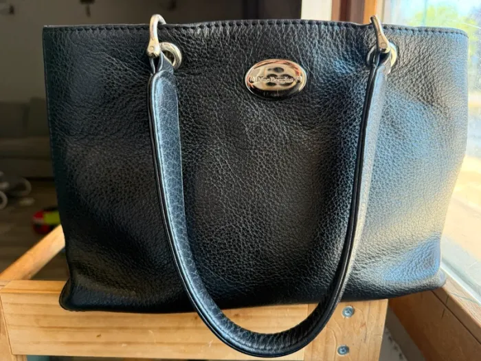 Sac à main Mac Douglas cuir noir - photo numéro 9
