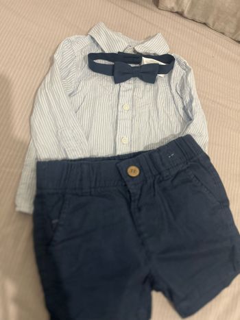 Ensemble short et chemise pour bébé garçon