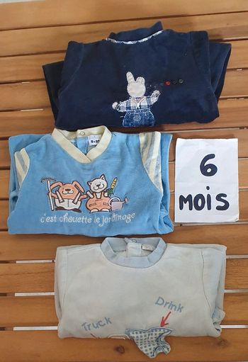 Lot pyjamas 6mois garçon