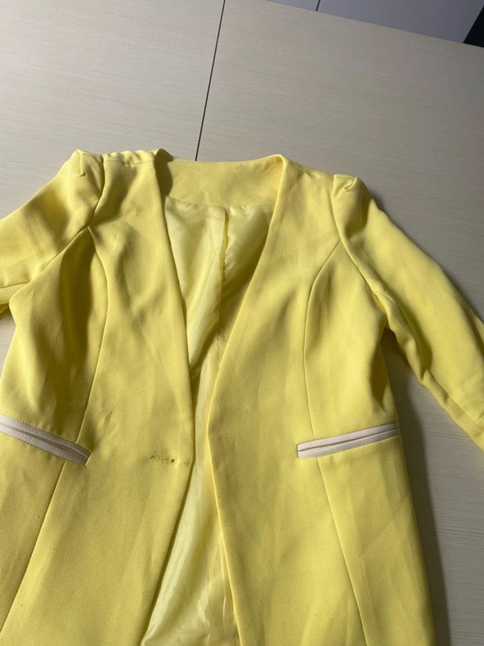 Veste blazer jaune - photo numéro 2
