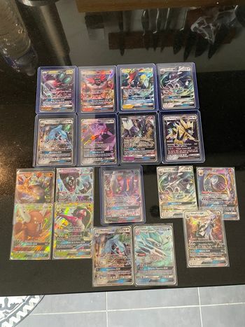 Gros lot de 18 cartes Pokémon GX soleil et lune