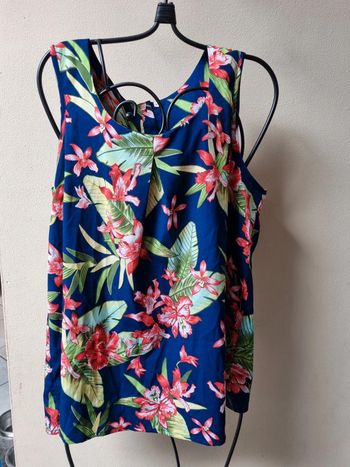 Blouse légère manches courtes fleurie