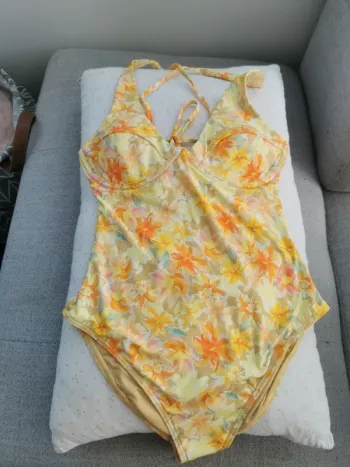 Maillot de bain 1 pièce bikini femme jaune Ripcurl taille XS