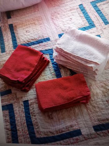 Lot de serviettes invités