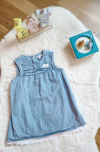 Robe en jean sans Manches