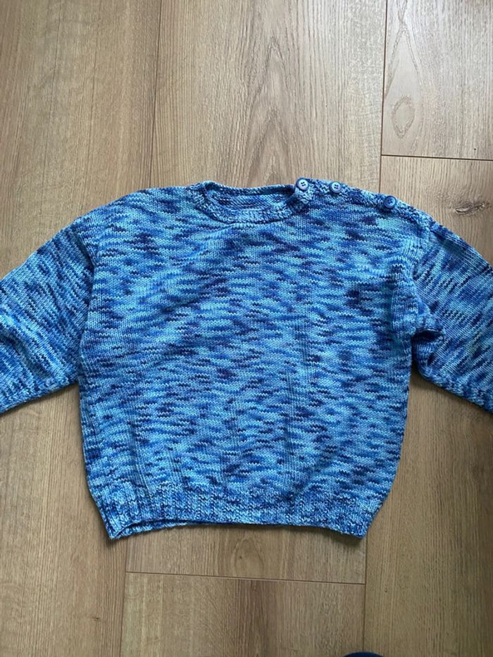 Pull en tricot fait main en coton