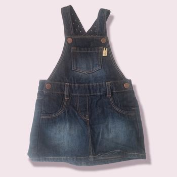 🌴 Robe en jean salopette taille 9 mois fille
