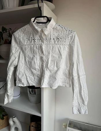 Chemise courte brodée