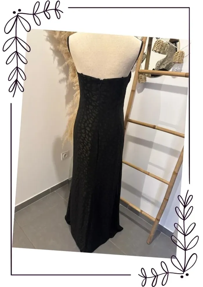 Robe longues bustier léopard doré - photo numéro 6