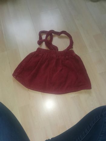 Jupe salopette velours cottelé 2 ans