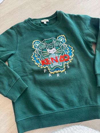 Sweat Kenzo 8ans authentique vert