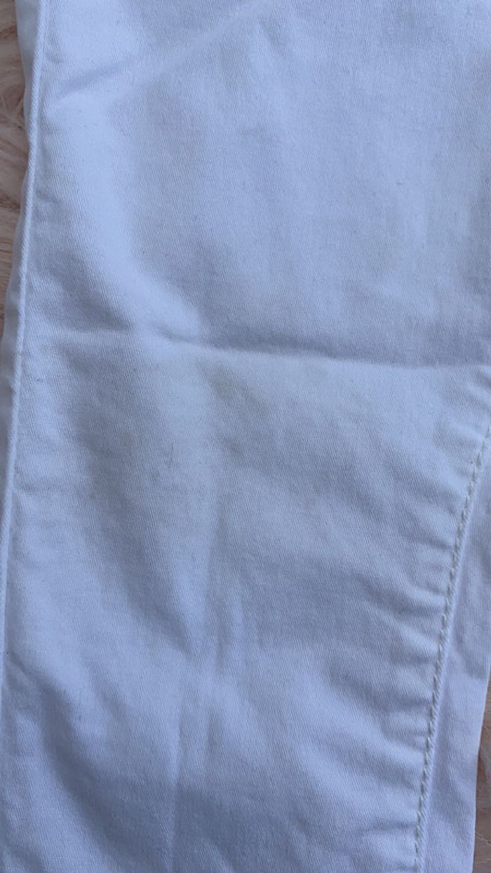 Pantalon jean blanc Gemo - photo numéro 2