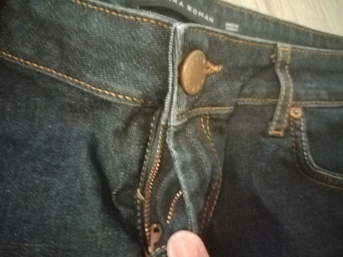 Jupe courte en jeans zara women taille L - photo numéro 3