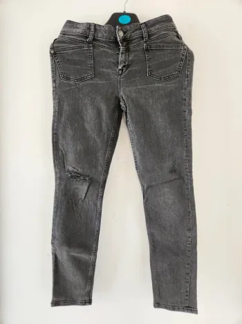 Jean skinny gris délavé NVY Denim - Taille 38