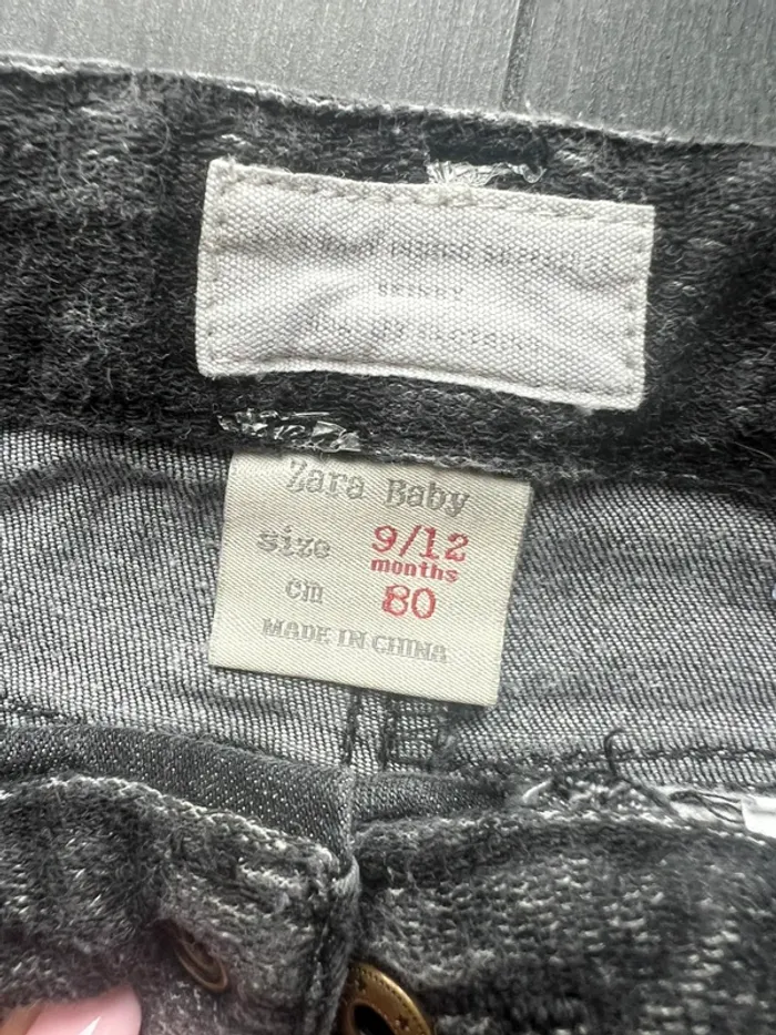 Jean noir/gris Zara 80cm - photo numéro 2