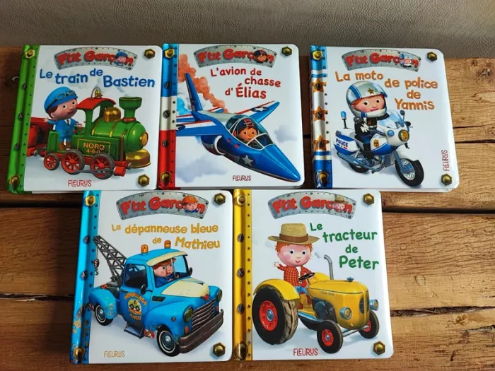 Lot de 5 livres p'tit garçon