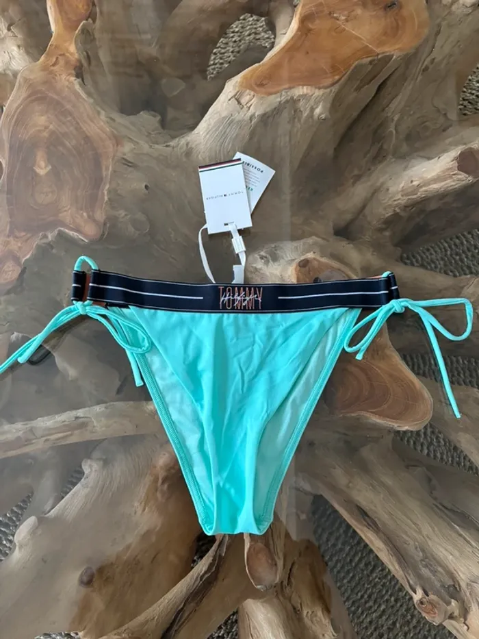 Bas de maillot de bain Tommy Hilfiger bleu turquoise S