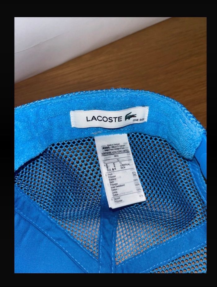 Casquette Lacoste RK2122 Bleue Authentique - photo numéro 4