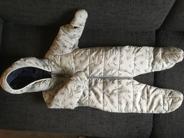 Combinaison pilote bébé 9 mois – chaude, moufles intégrées – excellent état