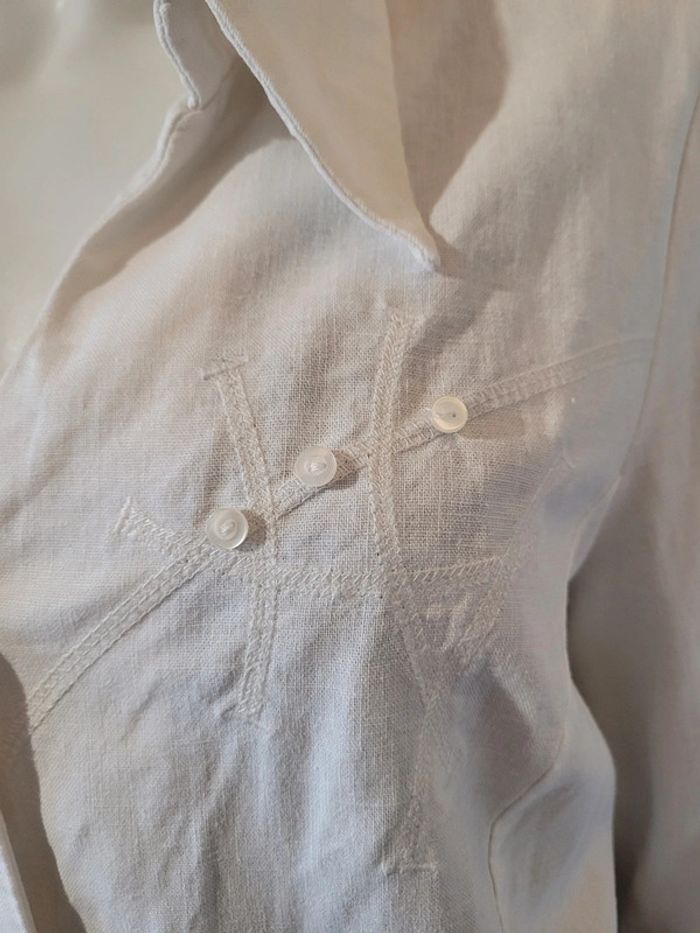 Veste chemise avec lin - photo numéro 3